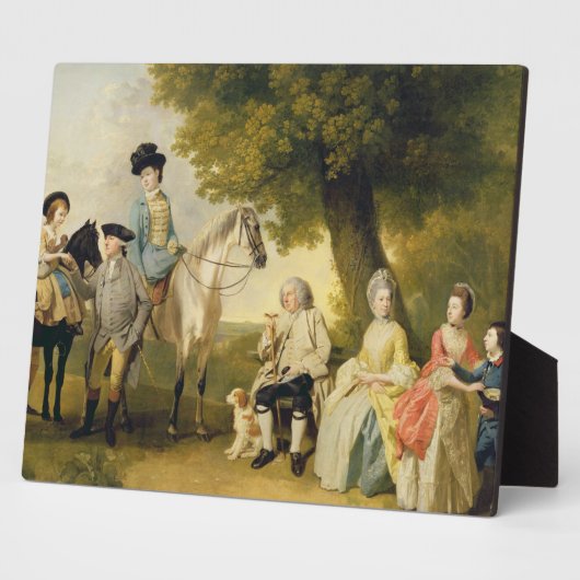 ザ・ドラモンドファミリー, c.1769 (キャンバス上の油) フォトプラーク (側面)