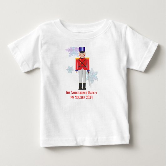 ザ・ナツクラッカーおもちゃ兵士2024 ベビーTシャツ (正面)