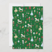 ザ・ナツクラッカーヴィンテージクリスマスの最初の誕生日 招待状 (裏面)