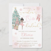 ザ・ナツクラッカー冬のオネダーランド1歳の誕生日 招待状 (正面)