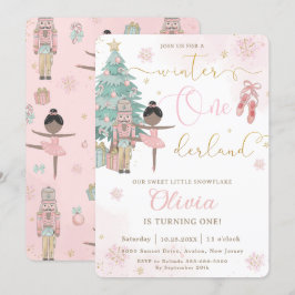 ザ・ナツクラッカー冬のオネダーランド1歳の誕生日 招待状