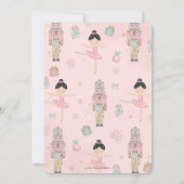 ザ・ナツクラッカー冬のオネダーランド1歳の誕生日 招待状 (裏面)