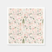 ザ・ナツクラッカー水の色の休日ナプキンス スタンダードカクテルナプキン (正面)