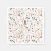 ザ・ナツクラッカー水の色の休日ナプキンス スタンダードカクテルナプキン (正面)