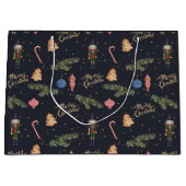 ザ・ナツクラッカー、ネイビー大抱き枕 ラージペーパーバッグ (正面)