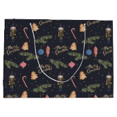 ザ・ナツクラッカー、ネイビー大抱き枕 ラージペーパーバッグ (裏面)