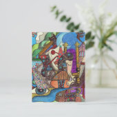 ザ・ハイ女司祭タロットカードby Kaye Talvilahti ポストカード (スタンド正面)