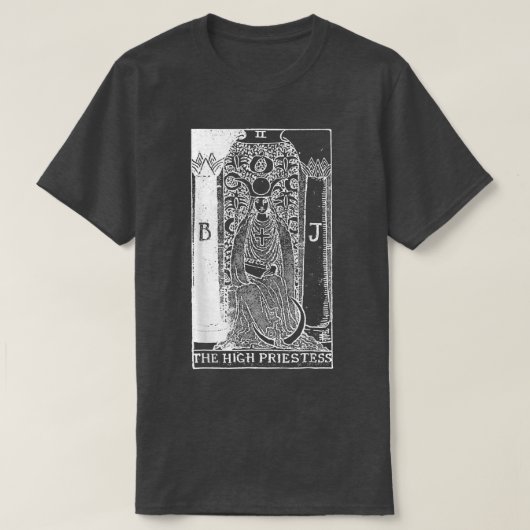ザ・ハイ・巫女タロット・カード Tシャツ (デザイン正面)