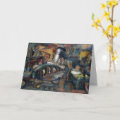 ザ・ハーバーbyヨセフ・プレッサー・グリーティング・カード カード (黄色い花)