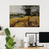 ザ・ハーベスターズbyピエテル・ブルーゲル・ザ・エルダー ポスター (ホームオフィス)