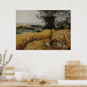 ザ・ハーベスターズbyピエテル・ブルーゲル・ザ・エルダー ポスター (キッチン)