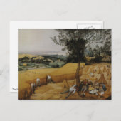 ザ・ハーベスターズbyピエテル・ブルーゲル・ザ・エルダー ポストカード (正面/裏面)