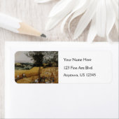 ザ・ハーベスターズbyピエテル・ブルーゲル・ザ・エルダー ラベル (インサイチュ)