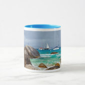 ザ·バス、ヴァージンゴルダ、英国ヴァージン諸島 マグカップ (中央)