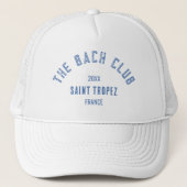 ザ・バッハ・クラブ ブルー カスタム クレスト ブライズメイドパーティ キャップ (正面)