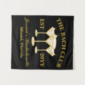 ザ・バッハ・クラブ ラグジュアリー ブライズメイド パーティー フォトブース タペストリー (正面(横))