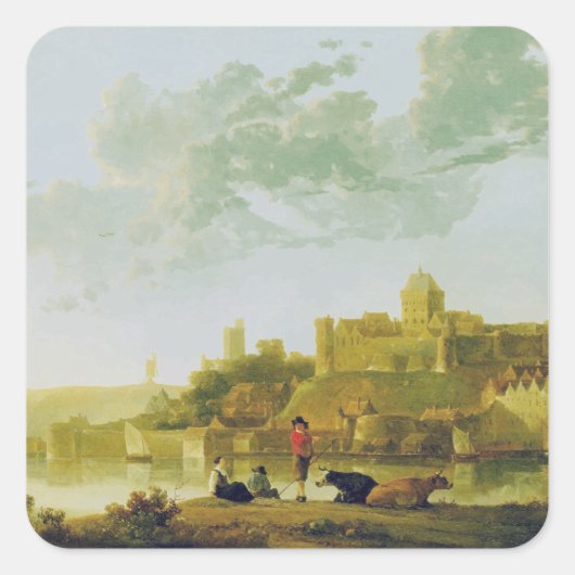 ザ・バルコフ・アットニジュメゲンby Aelbert Cuyp スクエアシール (正面)