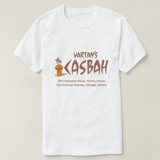 ザ・バルタンのカスバーレストラン，スコキーシカゴ Tシャツ (デザイン正面)