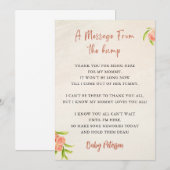 ザ・バンプ ベイビーシャワー カード メッセージ (正面/裏面)