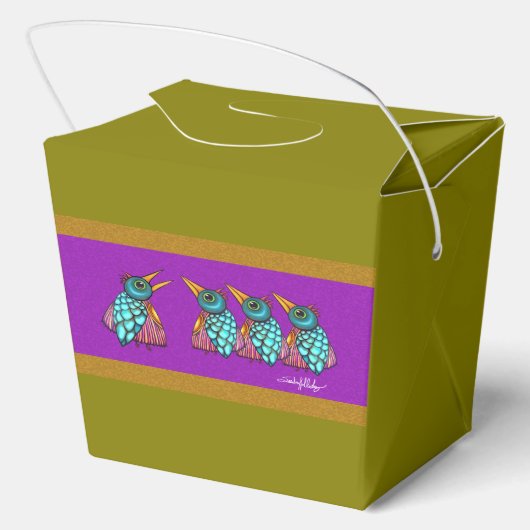 ザ・バードデザインバイサーシャオールオーバープリントエプロン フェイバーボックス (裏面)