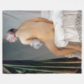 ザ・バ素晴らしーザー（着席した女性）、ドミニク・インガレス フリースブランケット (正面(横))