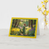 ザ・パス・ウーマンの誕生日・カード カード (黄色い花)