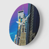ザ・パラマウント建物ニューヨークシティポスター ラージ壁時計 (傾斜)