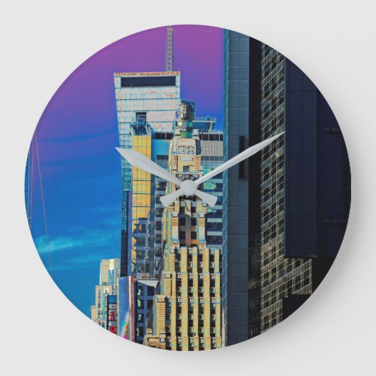 ザ・パラマウント建物ニューヨークシティポスター ラージ壁時計 (正面)