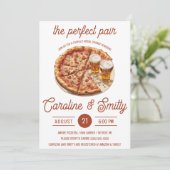 ザ・パーフェクトペアピザ&ビールカップルブライダルシャワー 招待状 (スタンド正面)