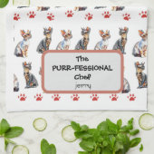 「ザ・パーフェスティバル・シェフ」猫好きカスタム キッチンタオル (折り畳み)