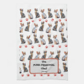「ザ・パーフェスティバル・シェフ」猫好きカスタム キッチンタオル (縦)