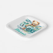 ザ・ビッグ1サーフィン誕生日パーティー食器 ペーパープレート (傾斜あり)