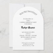 ザ・ビッグ60thバースデーパーティーアーチ 招待状 (裏面)