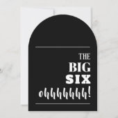 ザ・ビッグ60thバースデーパーティーアーチ 招待状 (正面)