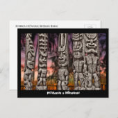 ザ・ビッグ・アイランド、ティキ族の評議会はがき ポストカード (正面/裏面)