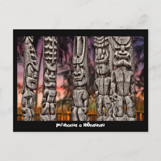 ザ・ビッグ・アイランド、ティキ族の評議会はがき ポストカード (正面)