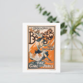 ザ・ビッグ・バナー・ショー「ザ・ガール・from Paris」 ポストカード (スタンド正面)