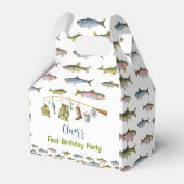 ザ・ビッグ・ワン魚釣り誕生日パーティーの好意ボックス フェイバーボックス (裏面サイド)