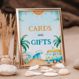 ザ・ビッグ・ワン、サーフの誕生日カードとギフト 台座サイン