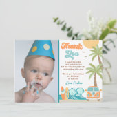 ザ・ビッグ・ワン サーフィン バースデー サンクス カード (スタンド正面)