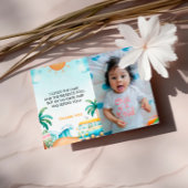 ザ・ビッグ・ワン、サーフ誕生日写真 サンキューカード