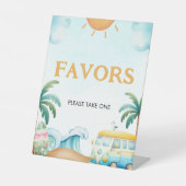 ザ・ビッグ・ワン、サーフ・誕生日はサインを好む 台座サイン (正面)