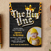 ザ・ビッグ・ワン - ヒップホップ フォト付き 招待状