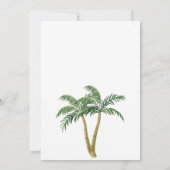 ザ・ビッグ・ワン、ビーチ、サーフィンの誕生日テーマパーティー 招待状 (裏面)