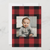 ザ・ビッグ・ワン ファーストバースデー シカ テーマ 招待状 (裏面)