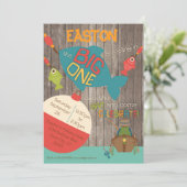 ザ・ビッグ・ワン - フィッシング ファースト バースデー インビテーション (スタンド正面)