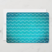 ザ・ビッグ・ワン・ブルーウェーブサーフィン1stバースデーフォト 招待状 (裏面)