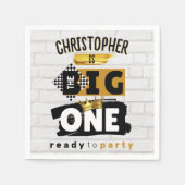 ザ・ビッグ・ワン|レトロ90のヒップホップ1回目の誕生日 スタンダードカクテルナプキン (正面)