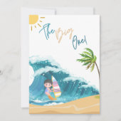 ザ・ビッグ・ワン、私の最初の誕生日招待状 招待状 (正面)