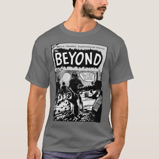 「ザ・ビヨンド」ホラーコミックTシャツ Tシャツ (正面)